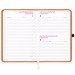 Agenda journalier 2026, couverture rigide en PU thermocollé avec piqûres sur les bords, agenda Werbung