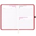 Agenda journalier 2026, couverture rigide en PU thermocollé avec piqûres sur les bords Geschäftsgeschenk