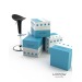 Banc en mousse 120cm, pouf Werbung