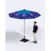 Parasol rond aluminium de 2,7m de diamètre Geschäftsgeschenk