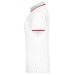 Kontrastreiches Damen-Poloshirt mit kurzen Ärmeln, Damenpoloshirt Werbung