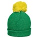Strickmütze mit zweifarbigem Bommel, Mütze Werbung