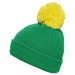 Strickmütze mit zweifarbigem Bommel, Mütze Werbung