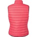 Wattierter Bodywarmer Frau, Bodywarmer oder ärmellose Jacke Werbung