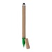 Stylet en carton recyclé et stylo à bille ecotouch, gadget écologique recyclé ou bio Werbung