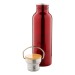 800ml Metallkolben mit Bambusstopfen Geschäftsgeschenk