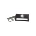 Namensschild Mae Metal, Namensschildhalter Werbung