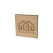 Badge Bamboo Carré 40mm, badge Werbung