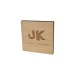 Namensschild Bamboo Quadratisch 40mm Geschäftsgeschenk
