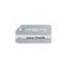 Luggage Tag Aluminium Silver, porte-étiquette à bagage Werbung