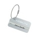 Luggage Tag Aluminium Silver, porte-étiquette à bagage Werbung