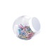 pot avec trombones multicolores, trombone Werbung