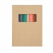 Set de crayons de couleur, carnet de notes - Paddy Geschäftsgeschenk
