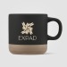 Terra - 350 ml Tasse aus Keramik auf Tonbasis Siebdruck Geschäftsgeschenk