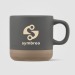 Terra - 350 ml Tasse aus Keramik auf Tonbasis Siebdruck, Tee- oder Kaffeetasse Werbung