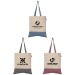 Quebec - Sac fourre-tout en coton recyclé bicolore 140 g/m² Sérigraphie Geschäftsgeschenk