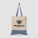 Quebec - Sac fourre-tout en coton recyclé bicolore 140 g/m² Sérigraphie, Tote bag Werbung