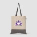 Quebec - Sac fourre-tout en coton recyclé bicolore 140 g/m² Sérigraphie, Tote bag Werbung