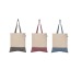 Quebec - Sac fourre-tout en coton recyclé bicolore 140 g/m² Sérigraphie, Tote bag Werbung