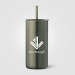 Gobelet Borealis en acier inoxydable recyclé avec paille - 475 ml Colour Jet, Mug isotherme Werbung