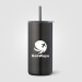 Gobelet Borealis en acier inoxydable recyclé avec paille - 475 ml Colour Jet, Mug isotherme Werbung
