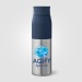 Bouteille Borealis à couvercle à torsion en acier inoxydable recyclé - 650 ml Colour Jet Geschäftsgeschenk