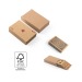 FISCHER. Jeu de 54 cartes classiques en papier kraft Geschäftsgeschenk