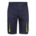 VL HEMERA. Zweifarbige, mehrtaschige 240g/m² Stretch-Bermuda aus 46% Baumwolle, 38% EME und 16% Polyester. Geschäftsgeschenk