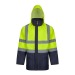 VL JUNO LARGE. Zweifarbiger 4-in-1-Parka 180g/m², aus 100% Polyester mit PU-Finish. Geschäftsgeschenk