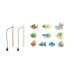 Jeu de pêche de 10 poissons en bois Geschäftsgeschenk