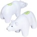 Ours blanc anti-stress Geschäftsgeschenk