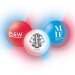 Boule clignotante, balle rebondissante Werbung