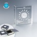 Trophée carré, bloc de verre presse-papier avec gravure 3D Werbung