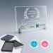 Plaque de verre 6x18x13cm, trophée en verre Werbung