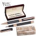 Set d'écriture Mark Twain dans un coffret en bois Geschäftsgeschenk