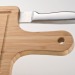 Bambusschneidebrett mit Messer, Brotmesser Werbung