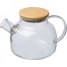 Bouteille en verre avec couvercle en bambou 1.000ml Geschäftsgeschenk