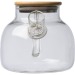 Bouteille en verre avec couvercle en bambou 1.000ml Geschäftsgeschenk
