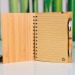 A5-Notizbuch mit Bambuseinband, recyceltes Notizbuch Werbung