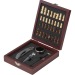 Set à vin dans un coffret bois, set à vin Werbung