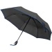 Parapluie télescopique noir avec bordure colorée Geschäftsgeschenk