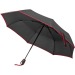 Parapluie télescopique noir avec bordure colorée, parapluie pliable de poche Werbung