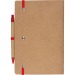 Cahier A5 avec stylo à bille, carnet recyclé Werbung