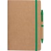 Cahier A5 avec stylo à bille, carnet recyclé Werbung