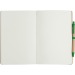 Cahier A5 avec stylo à bille, carnet recyclé Werbung