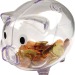 Transparentes Sparschwein, Sparschwein Werbung