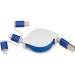 Câble de recharge extensible avec 3 prises, câble de chargement Werbung