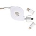 Câble de recharge extensible avec 3 prises Geschäftsgeschenk