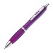 Stylo transparent avec clip en métal argenté, stylo bille Werbung