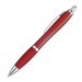 Stylo transparent avec clip en métal argenté Geschäftsgeschenk